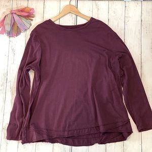 Dark purple top XL Neon Buddha - local boutique
